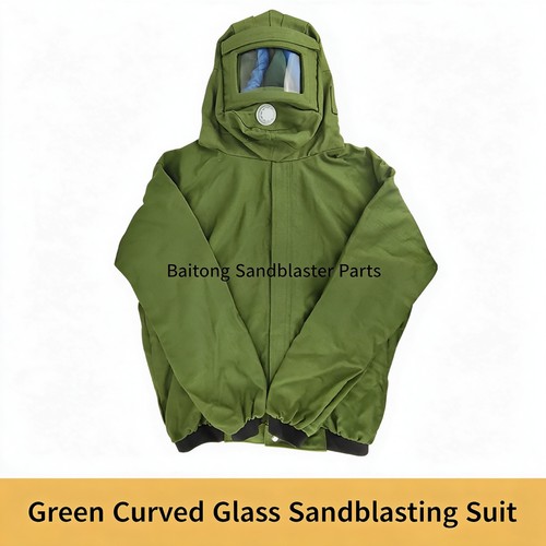 Green sandblast jacket - sandblast, with